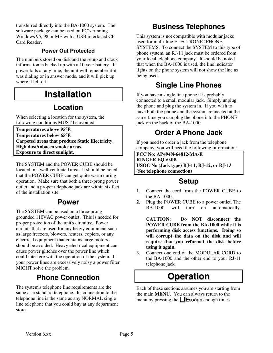 Skutch Electronics BA-1000 User Manual | Page 5 / 16