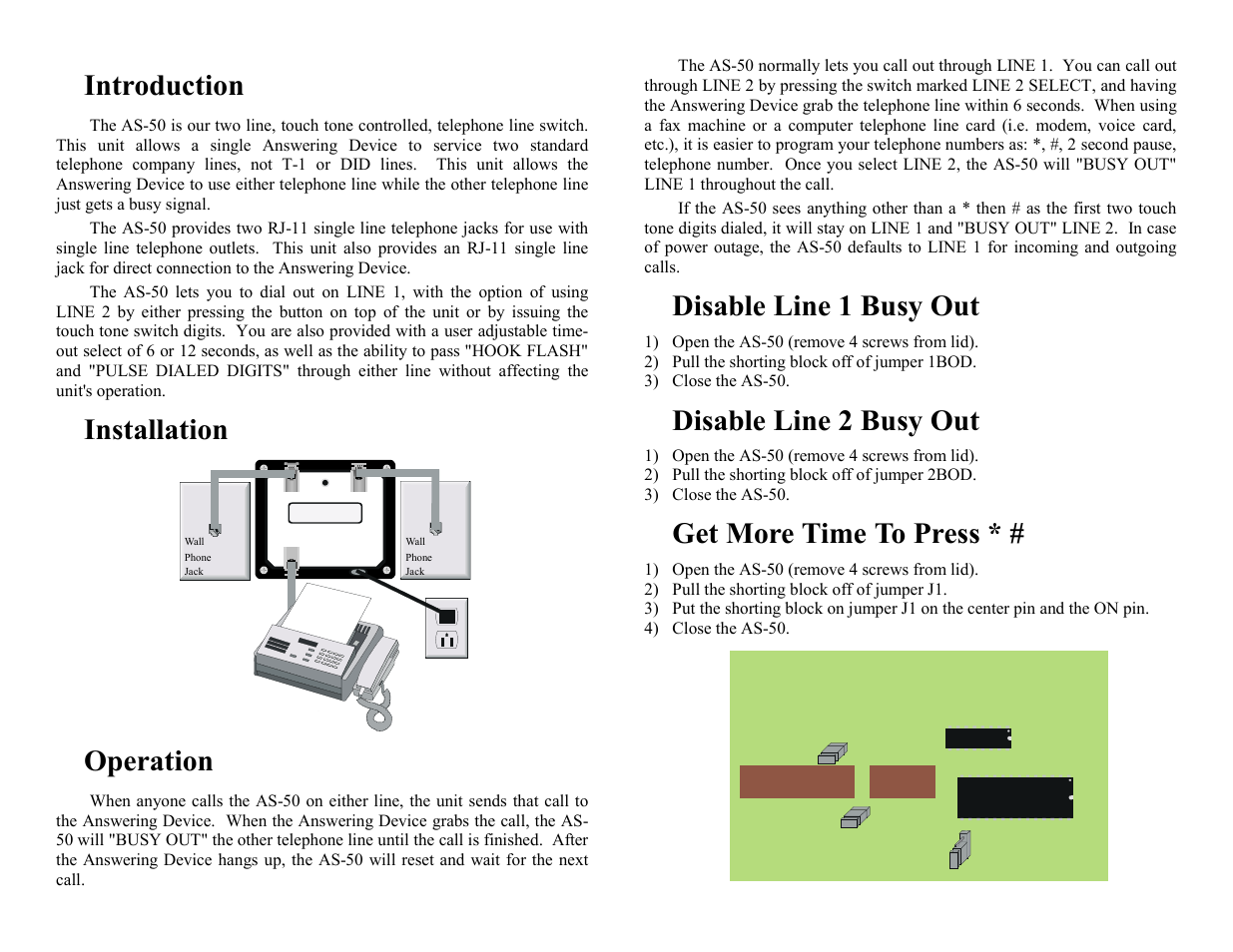 Skutch Electronics AS-50 User Manual | 2 pages