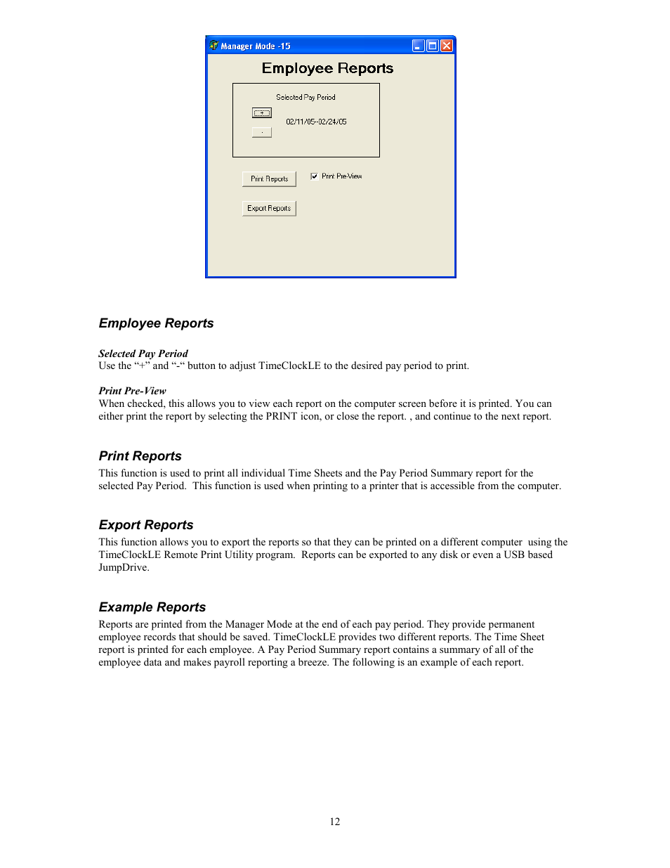 Skutch Electronics TimeClockLE User Manual | Page 12 / 19