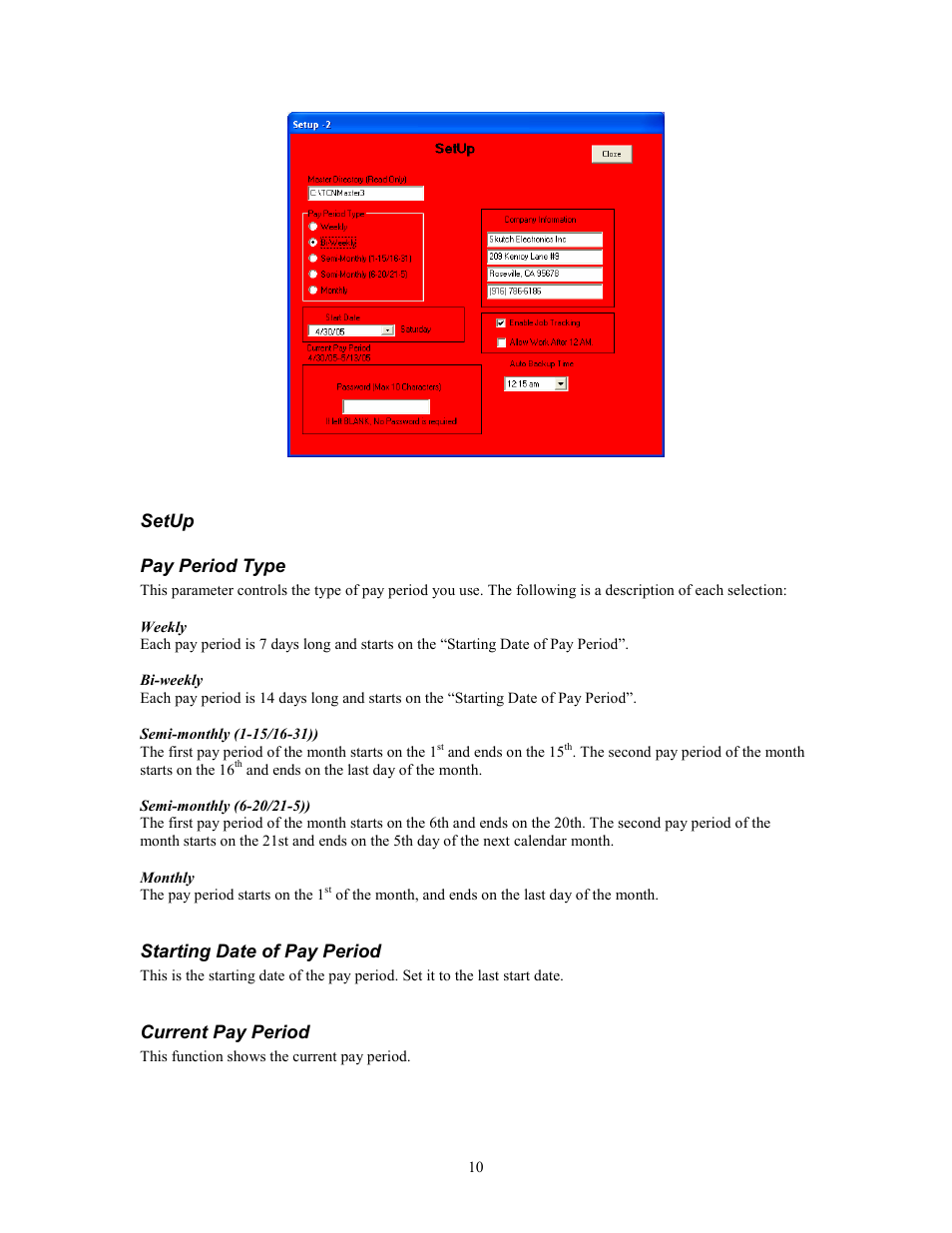 Skutch Electronics TimeClockNet 3 User Manual | Page 10 / 17