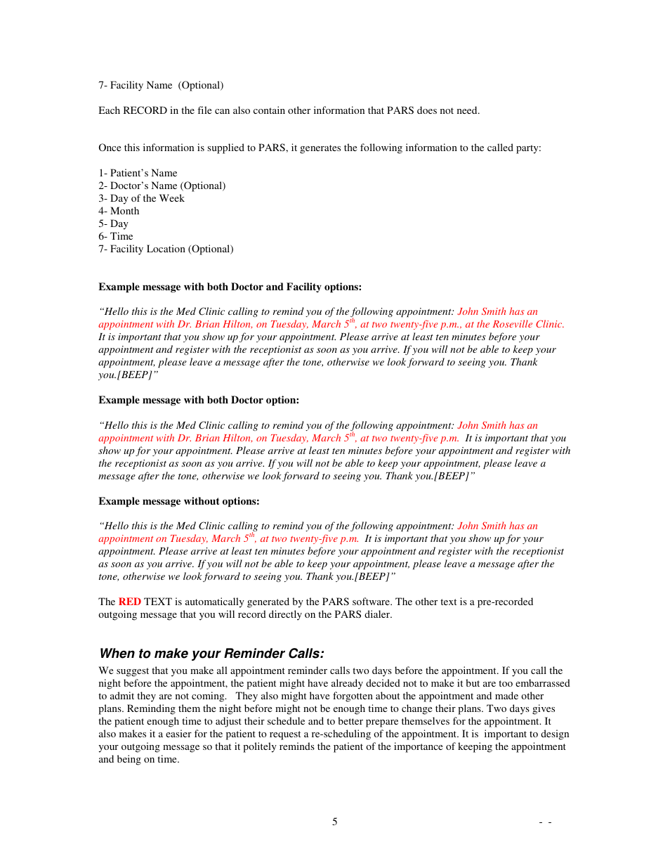 Skutch Electronics PARS Computerized v1.03 User Manual | Page 5 / 13