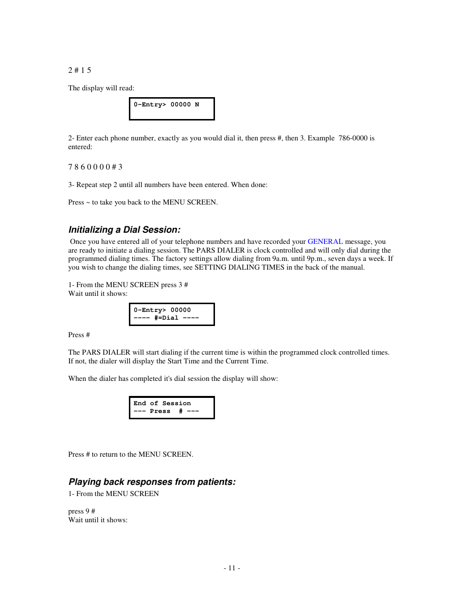 Skutch Electronics PARS v3.2X User Manual | Page 11 / 13