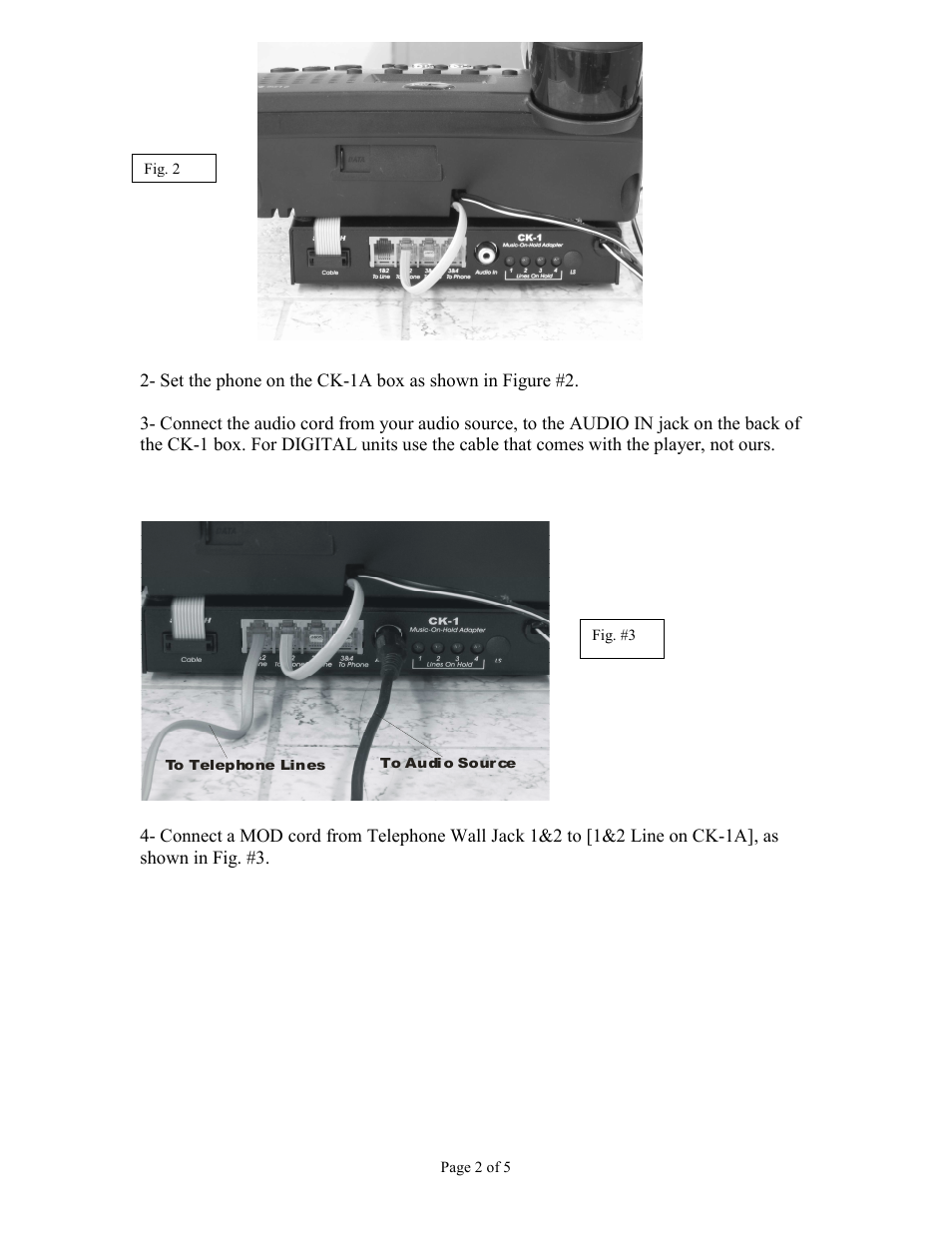 Skutch Electronics CK-1A User Manual | Page 2 / 5