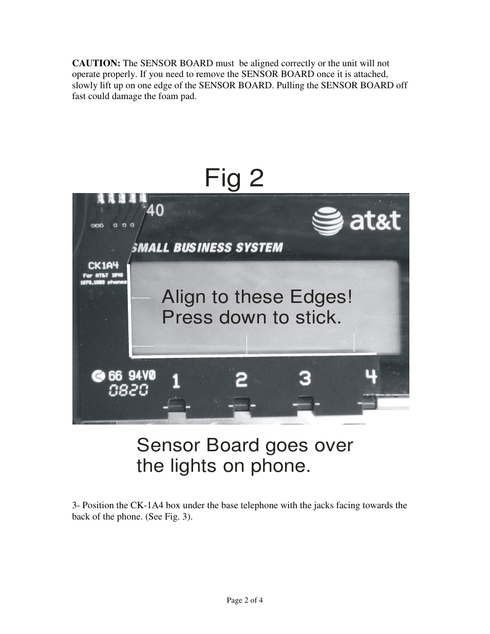 Fig 2 | Skutch Electronics CK-1A4 User Manual | Page 2 / 4