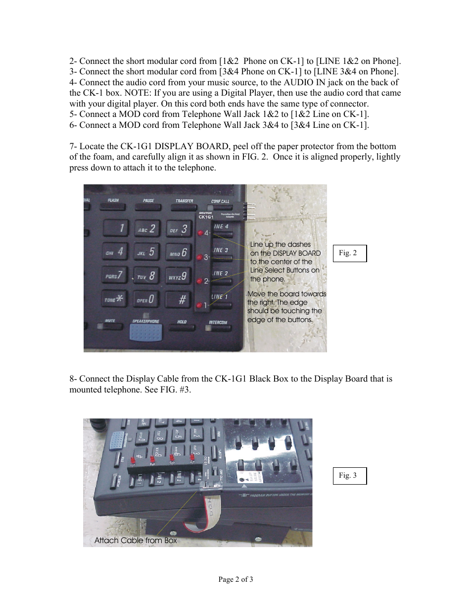 Skutch Electronics CK-1G1 User Manual | Page 2 / 3