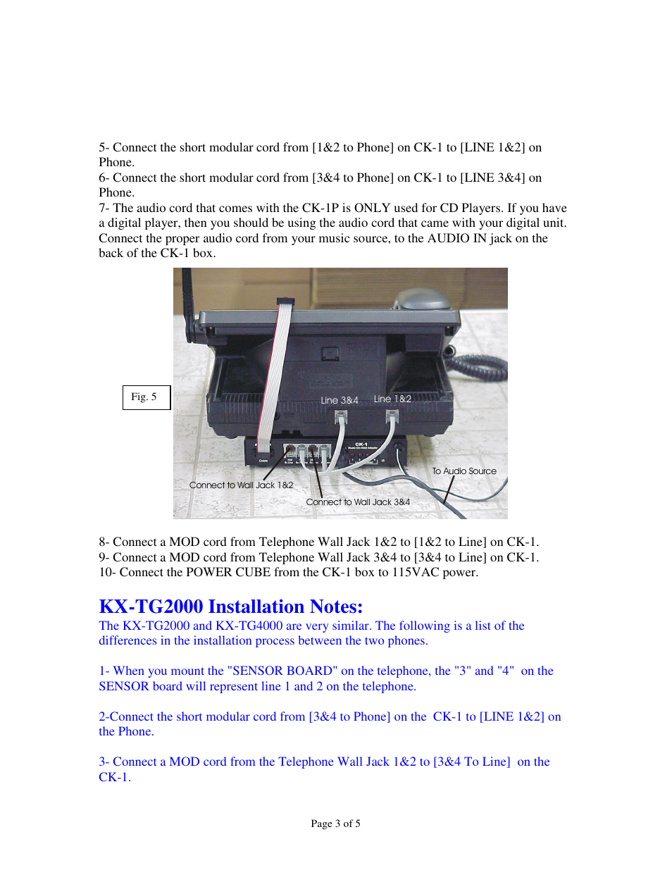 Skutch Electronics CK-1P User Manual | Page 3 / 5