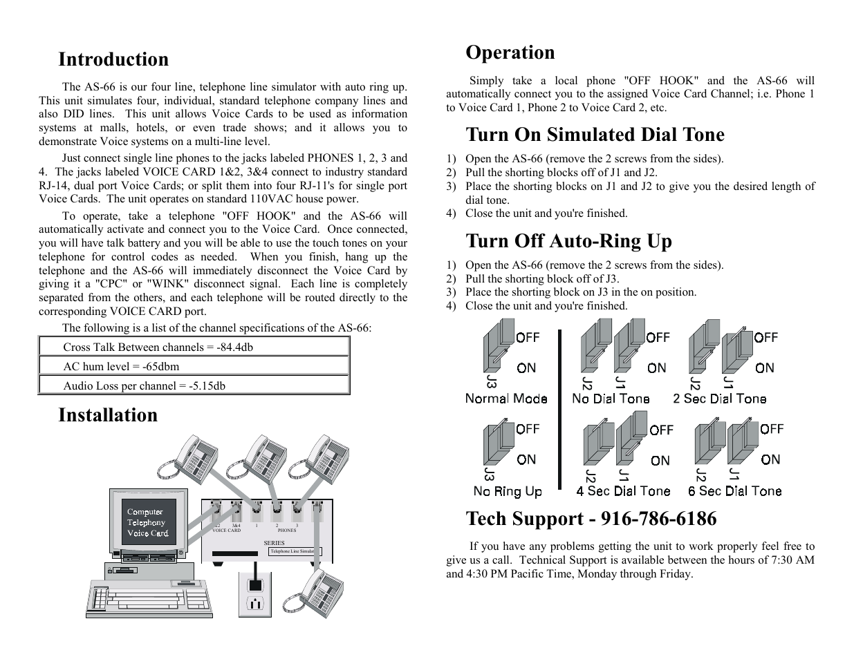 Skutch Electronics AS-66 User Manual | 2 pages