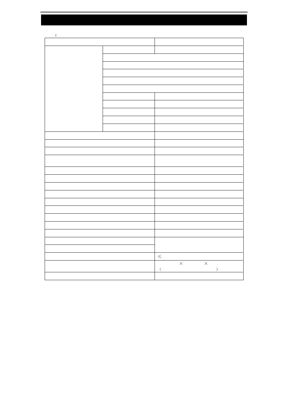 Specifications | Changhong Electric TM150F7E User Manual | Page 22 / 24