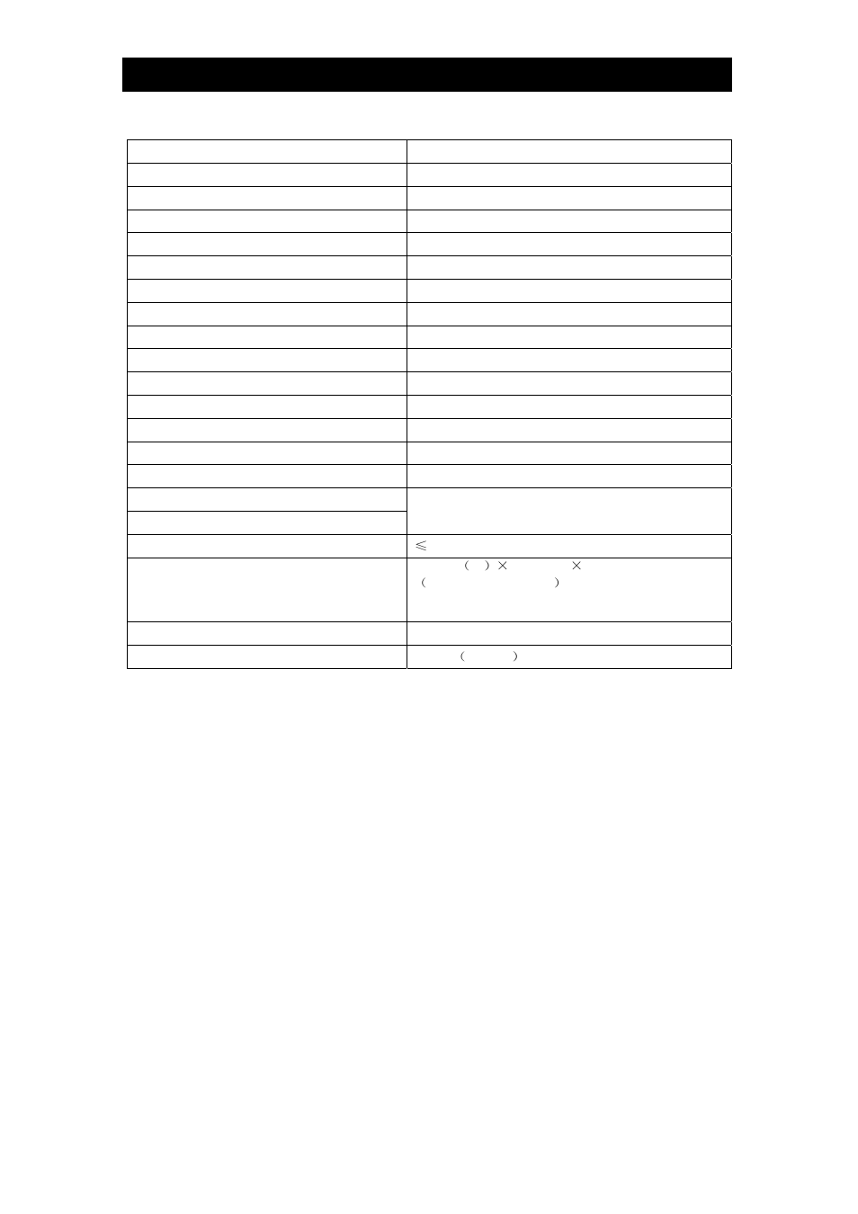 Specifications | Changhong Electric W270F8E User Manual | Page 25 / 27