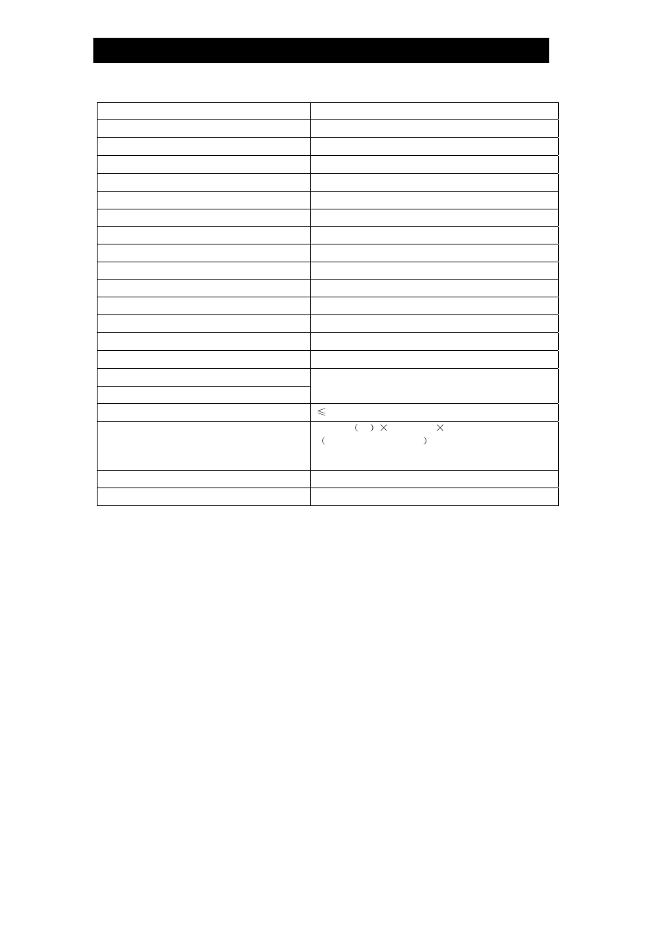 Specifications | Changhong Electric W270F8E User Manual | Page 26 / 27