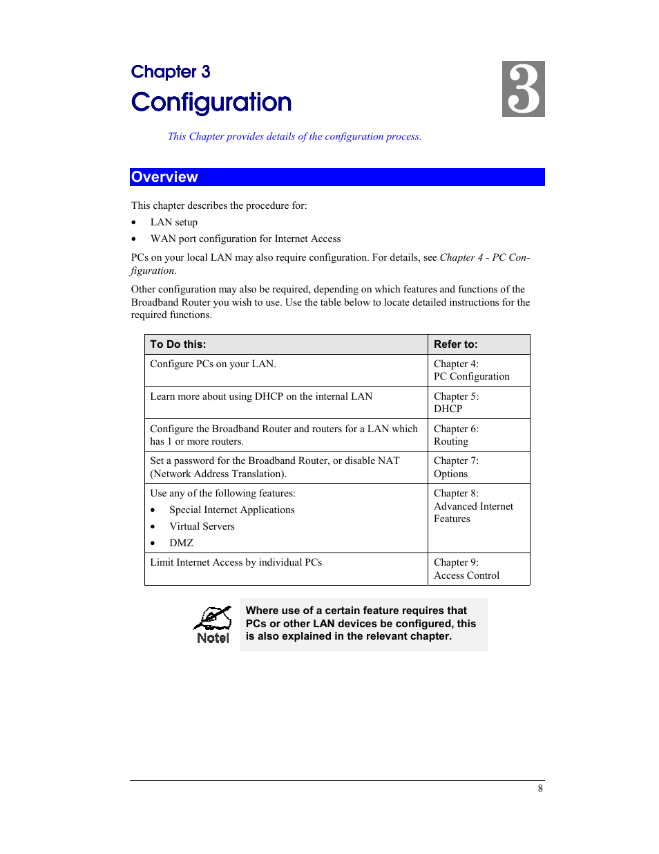 Chapter 3 configuration, Overview, Configuration | CNet Technology CNIG904S User Manual | Page 11 / 54