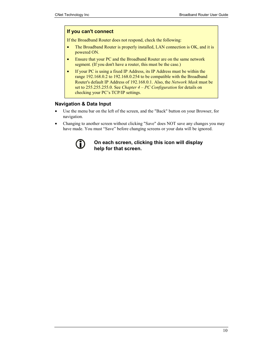 CNet Technology CNIG904S User Manual | Page 13 / 54