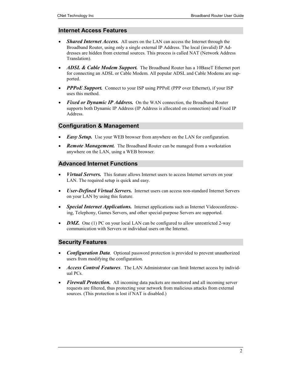 CNet Technology CNIG904S User Manual | Page 5 / 54