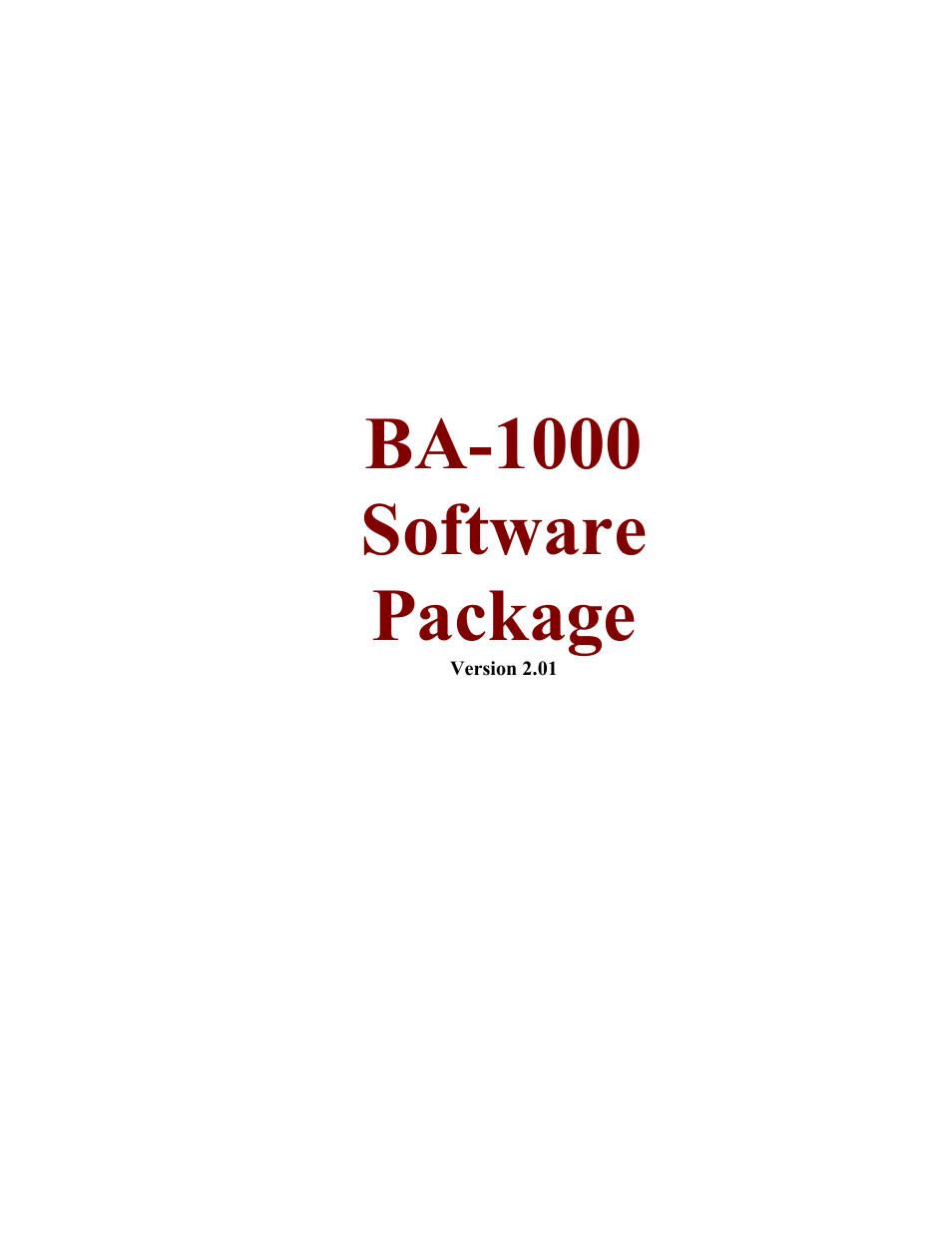 Skutch Electronics BA-1000 User Manual | 6 pages