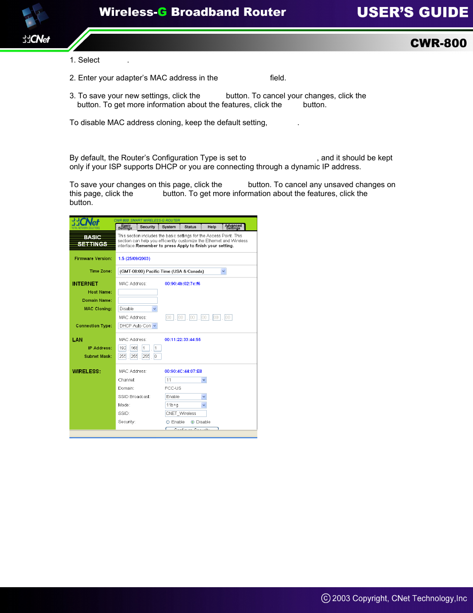 CNet Technology CWR-800 User Manual | Page 23 / 51