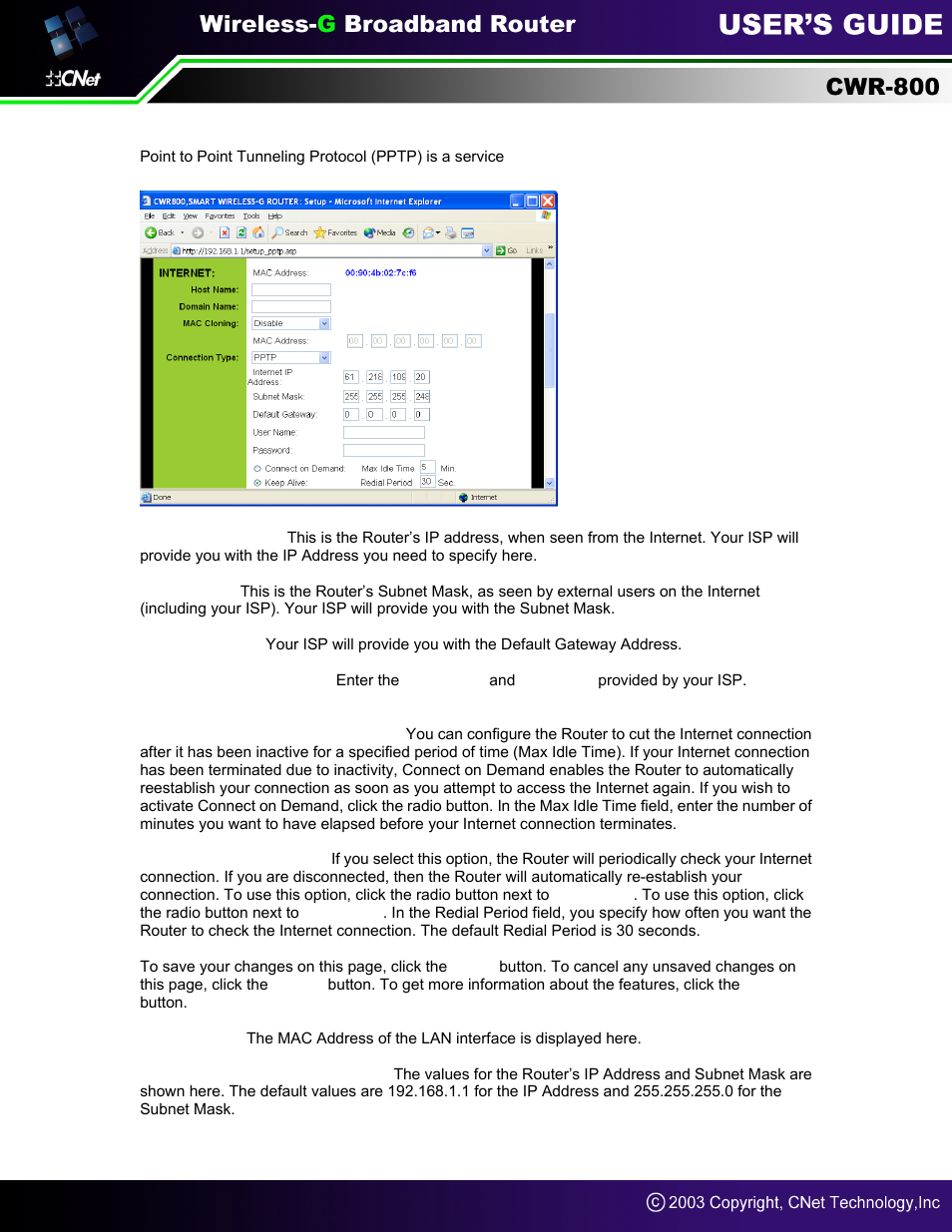 CNet Technology CWR-800 User Manual | Page 26 / 51