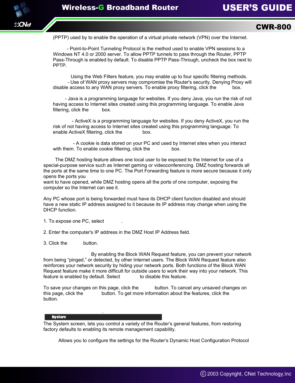CNet Technology CWR-800 User Manual | Page 31 / 51
