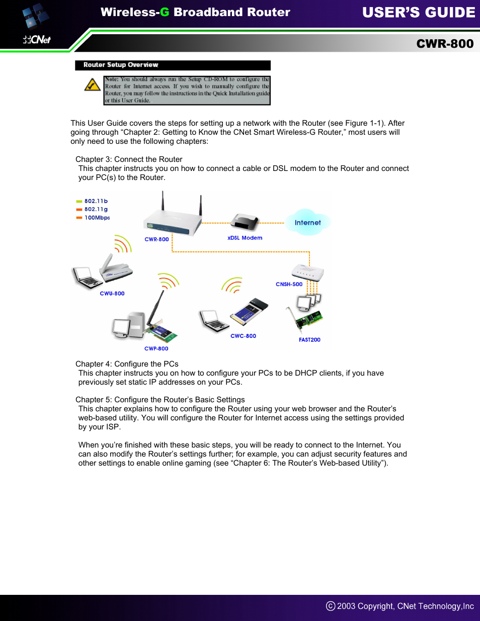 CNet Technology CWR-800 User Manual | Page 5 / 51