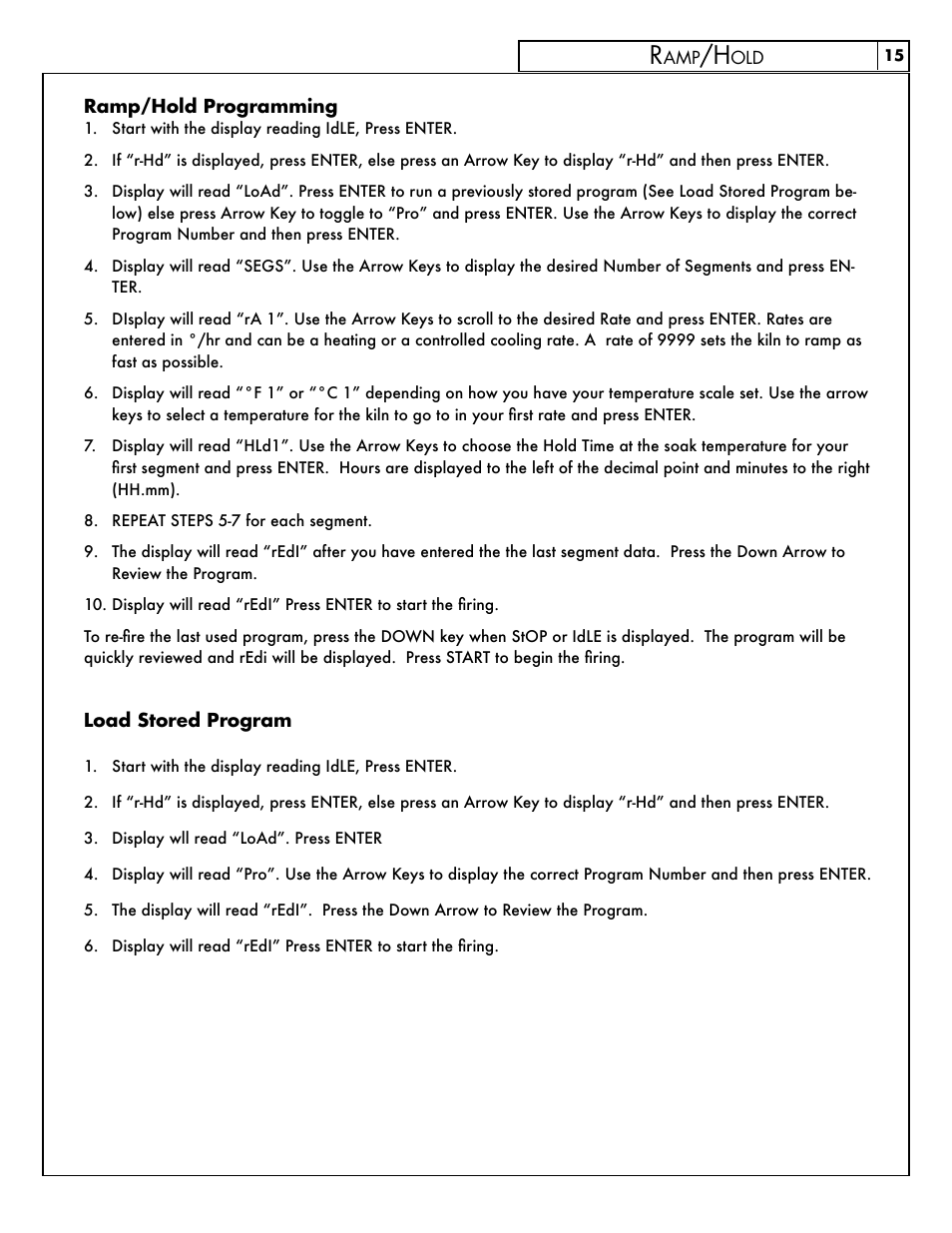 Skutt FireBox8x6 LT User Manual | Page 15 / 24