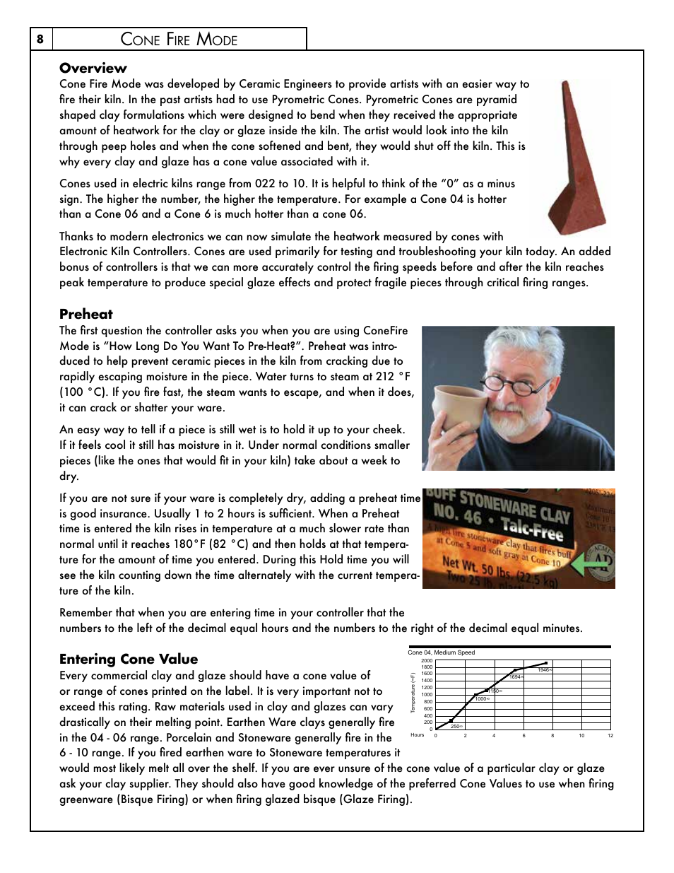 Overview, Preheat, Entering cone value | Skutt FireBox8x6 LT User Manual | Page 8 / 24