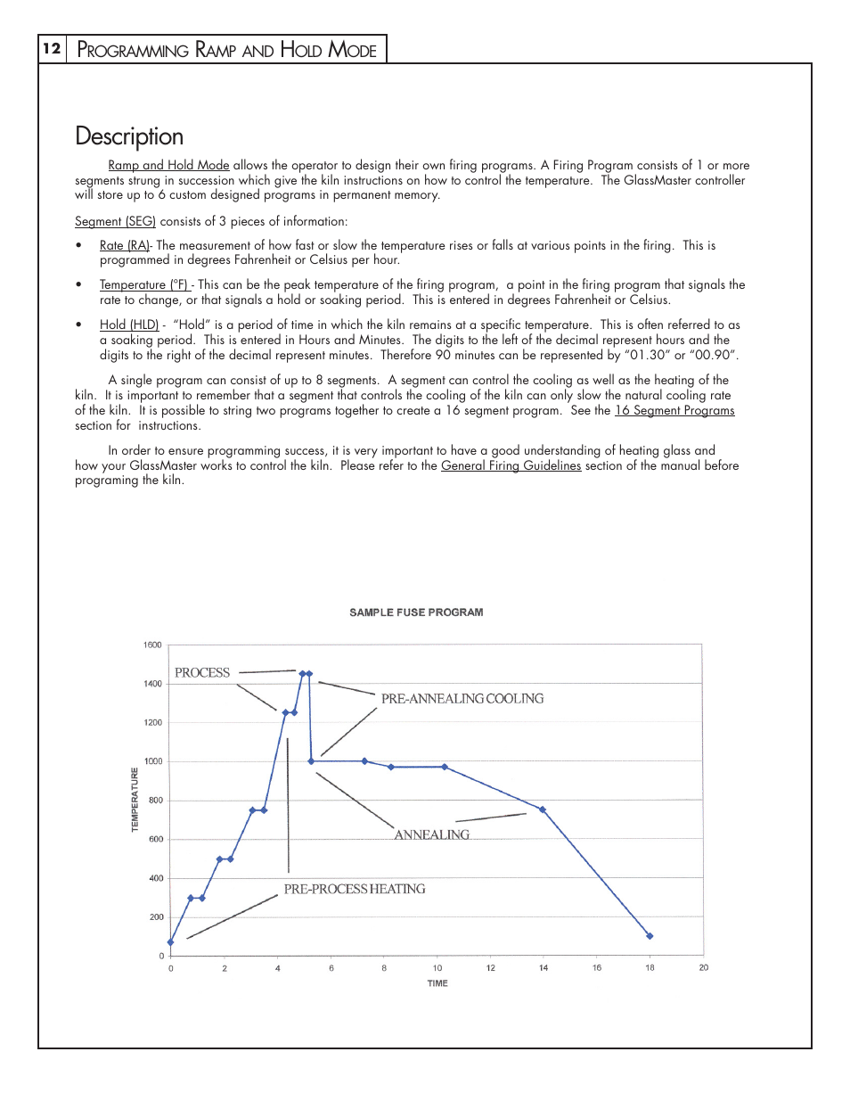 Description | Skutt GlassMaster Kiln User Manual | Page 12 / 48