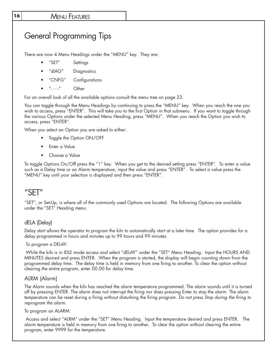 General programming tips | Skutt GlassMaster Kiln User Manual | Page 16 / 48