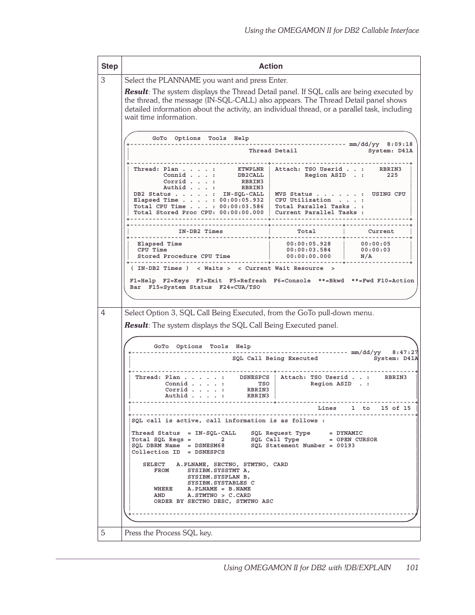 Candle-lite DB2 User Manual | Page 101 / 132