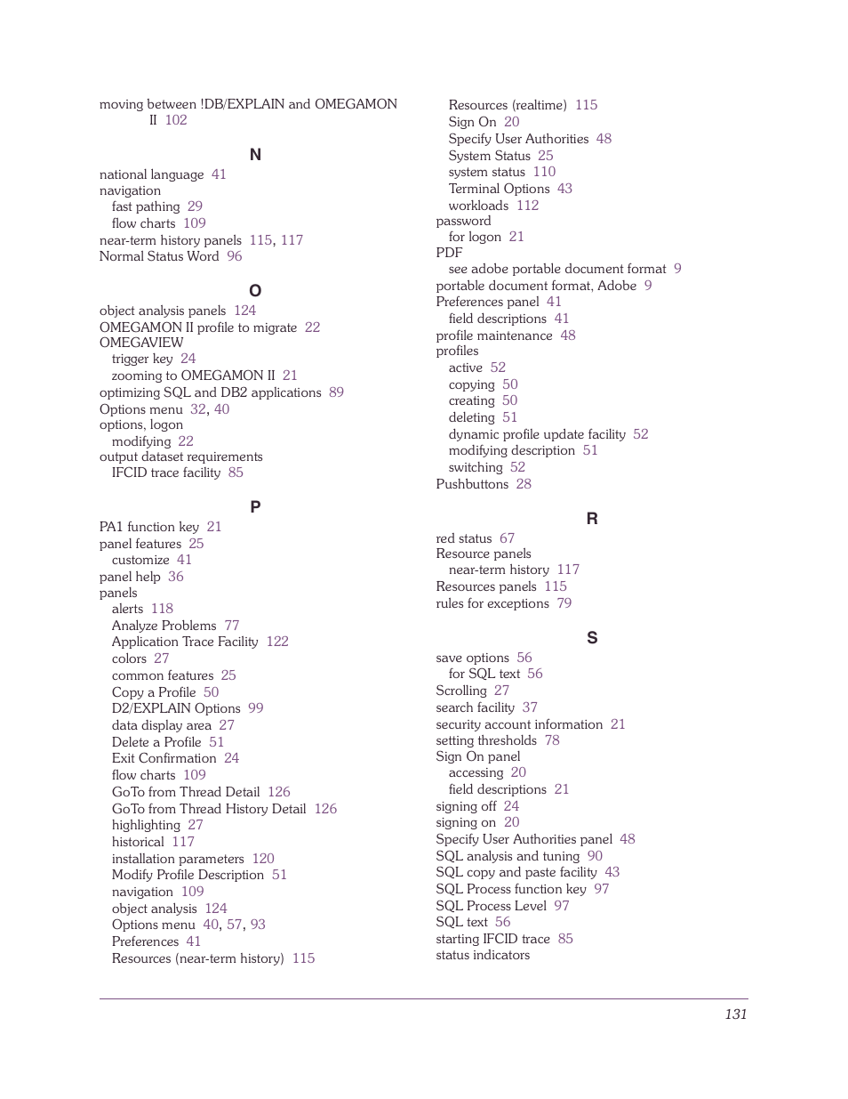 Candle-lite DB2 User Manual | Page 131 / 132