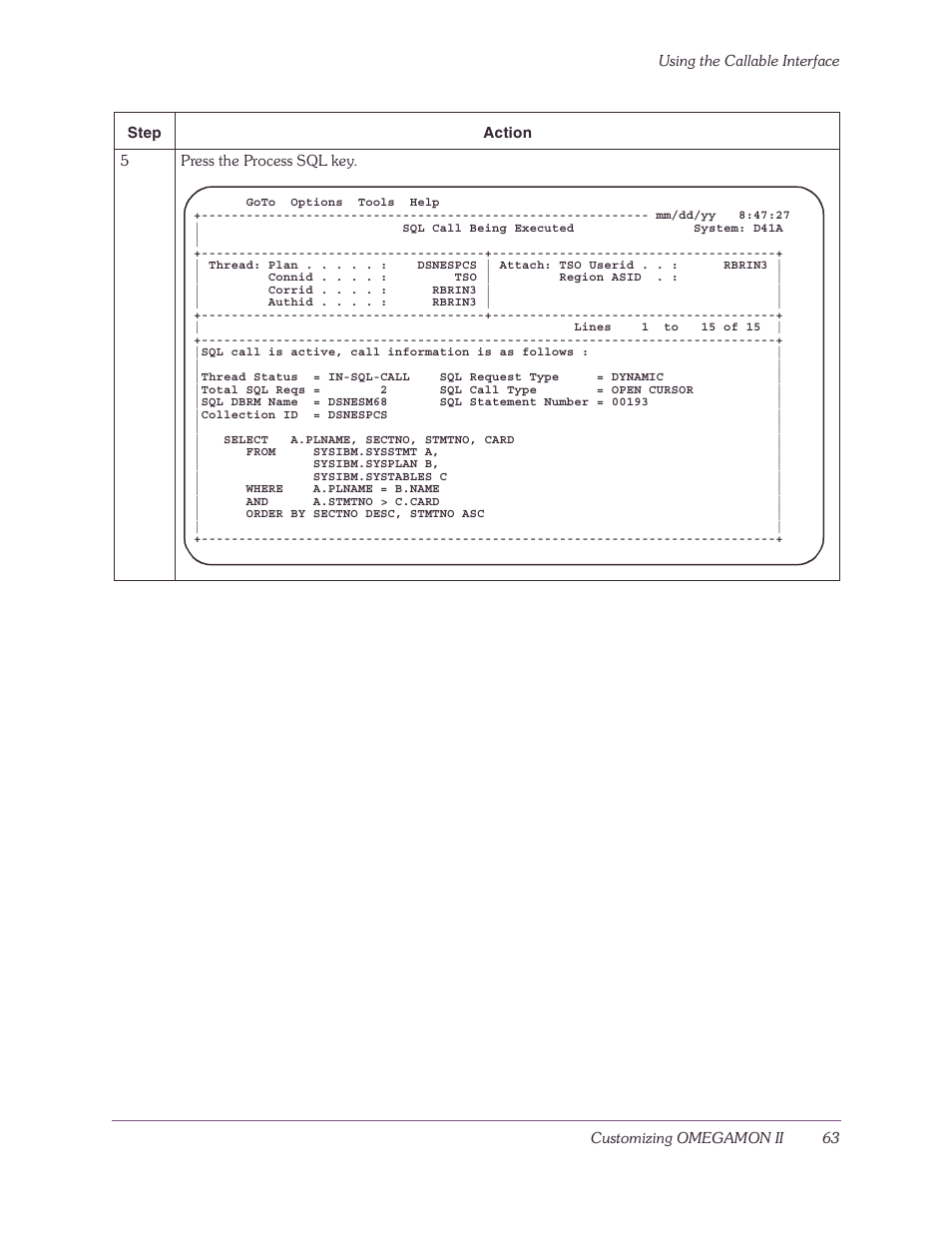 Candle-lite DB2 User Manual | Page 63 / 132