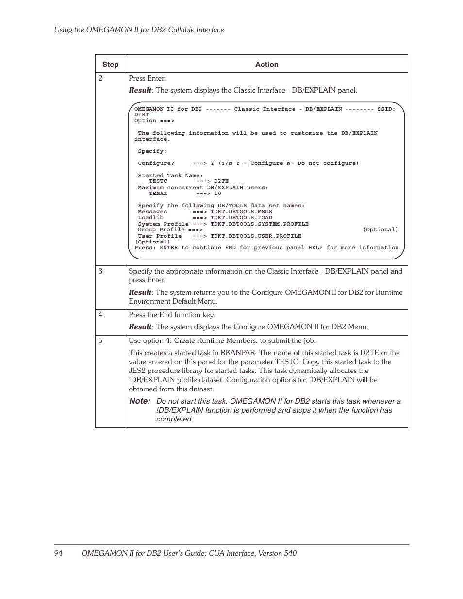 Candle-lite DB2 User Manual | Page 94 / 132