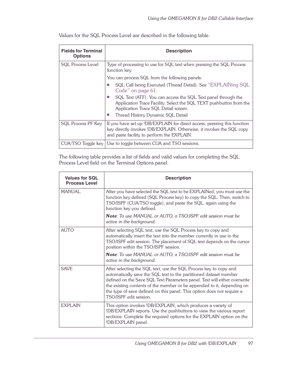 Candle-lite DB2 User Manual | Page 97 / 132