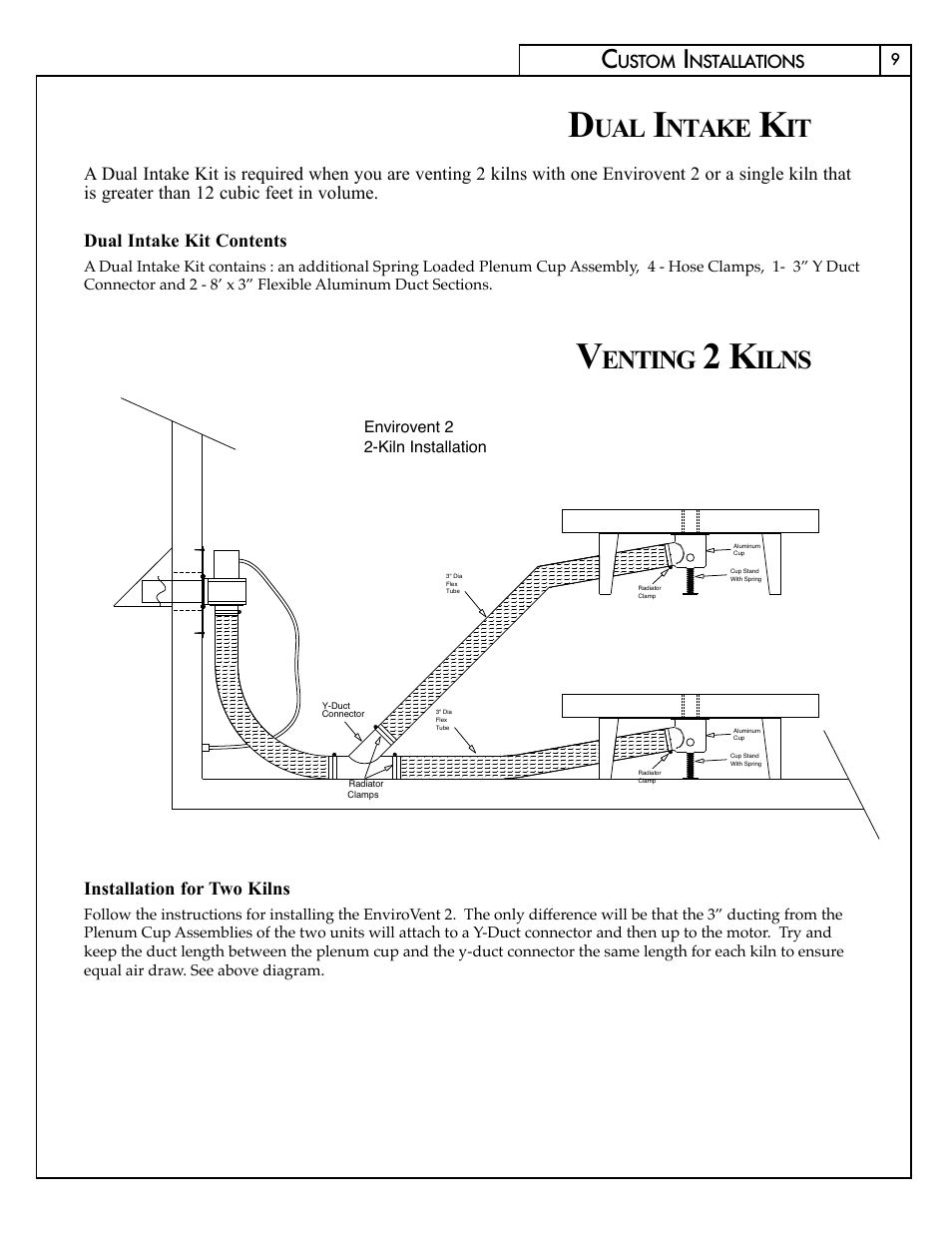 Ntake, Enting, Ilns | Skutt EnviroVent 2 User Manual | Page 9 / 16