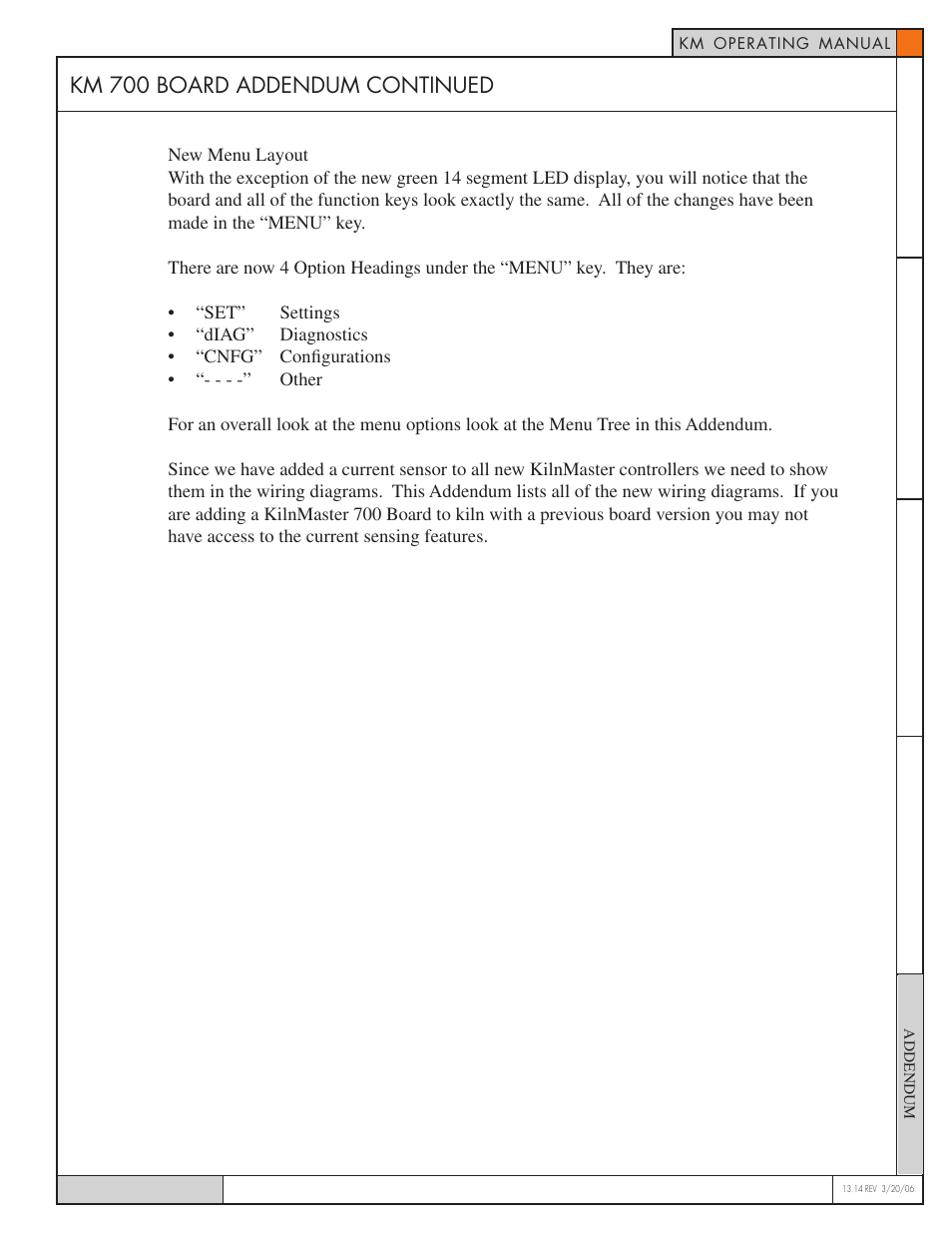 Km 700 board addendum continued | Skutt KilnMaster 700 Board User Manual | Page 2 / 18