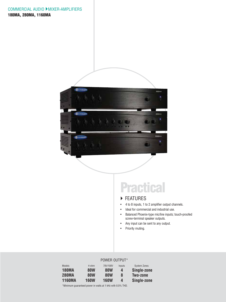 Practical, Features | Crown CTS 600 User Manual | Page 24 / 83