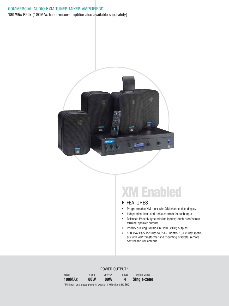 Xm enabled, Features | Crown CTS 600 User Manual | Page 30 / 83