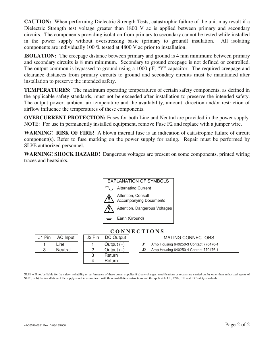 SL Power Electronics GNT60 User Manual | Page 2 / 2