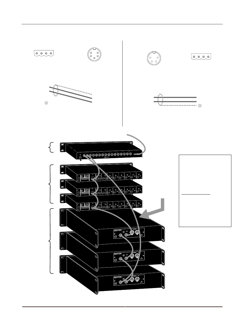 Loop connection, Out in + – + – out in + – + – out in | Crown AMB-5 User Manual | Page 14 / 28