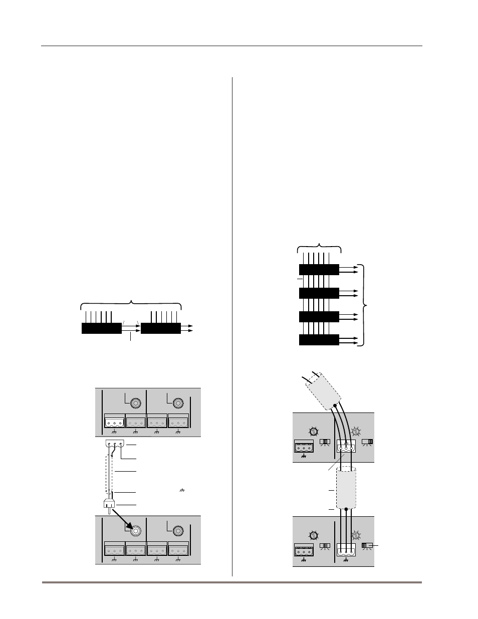 Stack in, parallel in, Fig. 3.19 stacking the outputs of multiple units | Crown AMB-5 User Manual | Page 18 / 28
