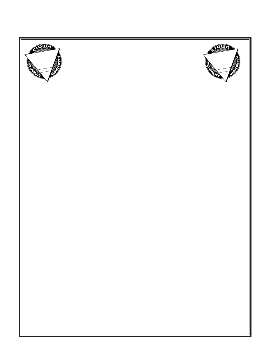 Warranty, Full three-year warranty, North america | International | Crown AMB-5 User Manual | Page 2 / 28