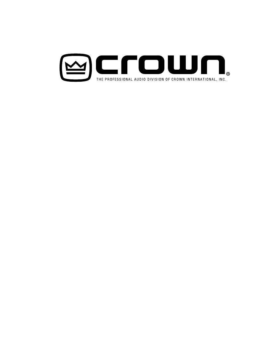 Crown 460CSL User Manual | 42 pages