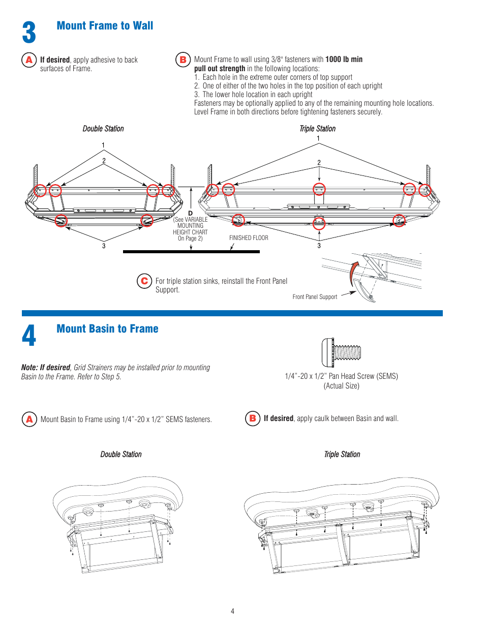 Sloan EW-72000 Installaton User Manual | Page 4 / 11