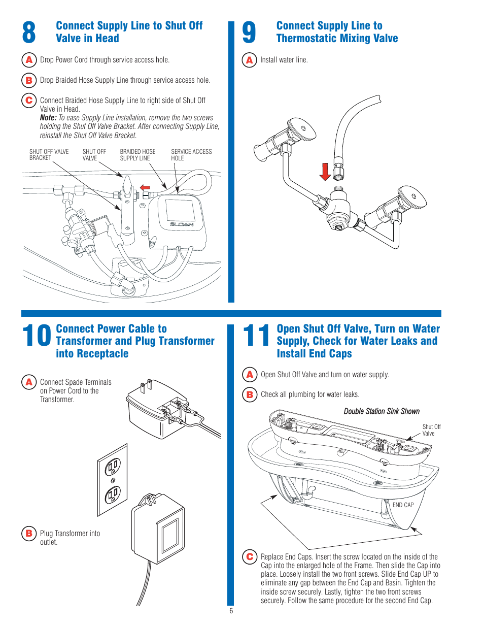 Sloan EW-72000 Installaton User Manual | Page 6 / 11