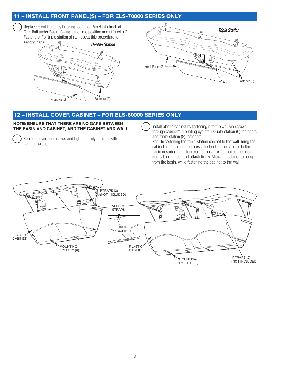 Sloan ELS-63000 Installaton User Manual | Page 8 / 13