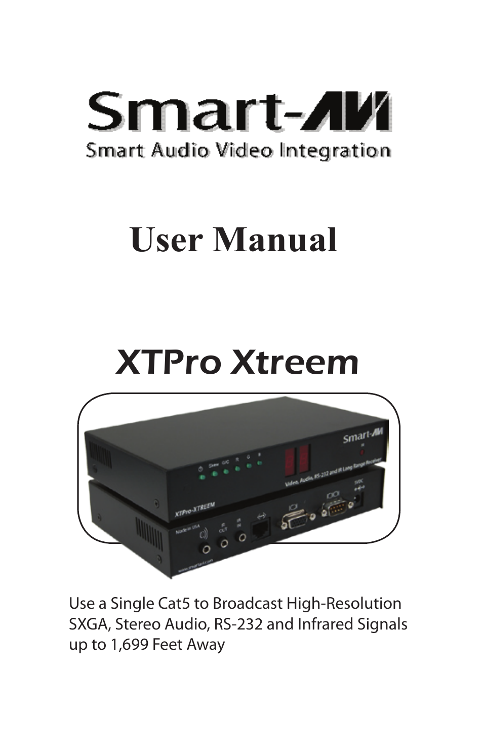 Smart Avi XTPro Xtreem User Manual | 8 pages