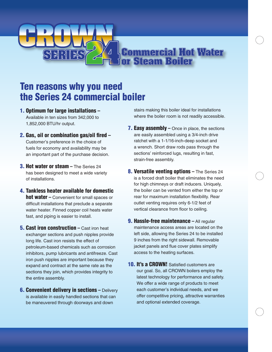 Crown Series 24 User Manual | Page 2 / 8