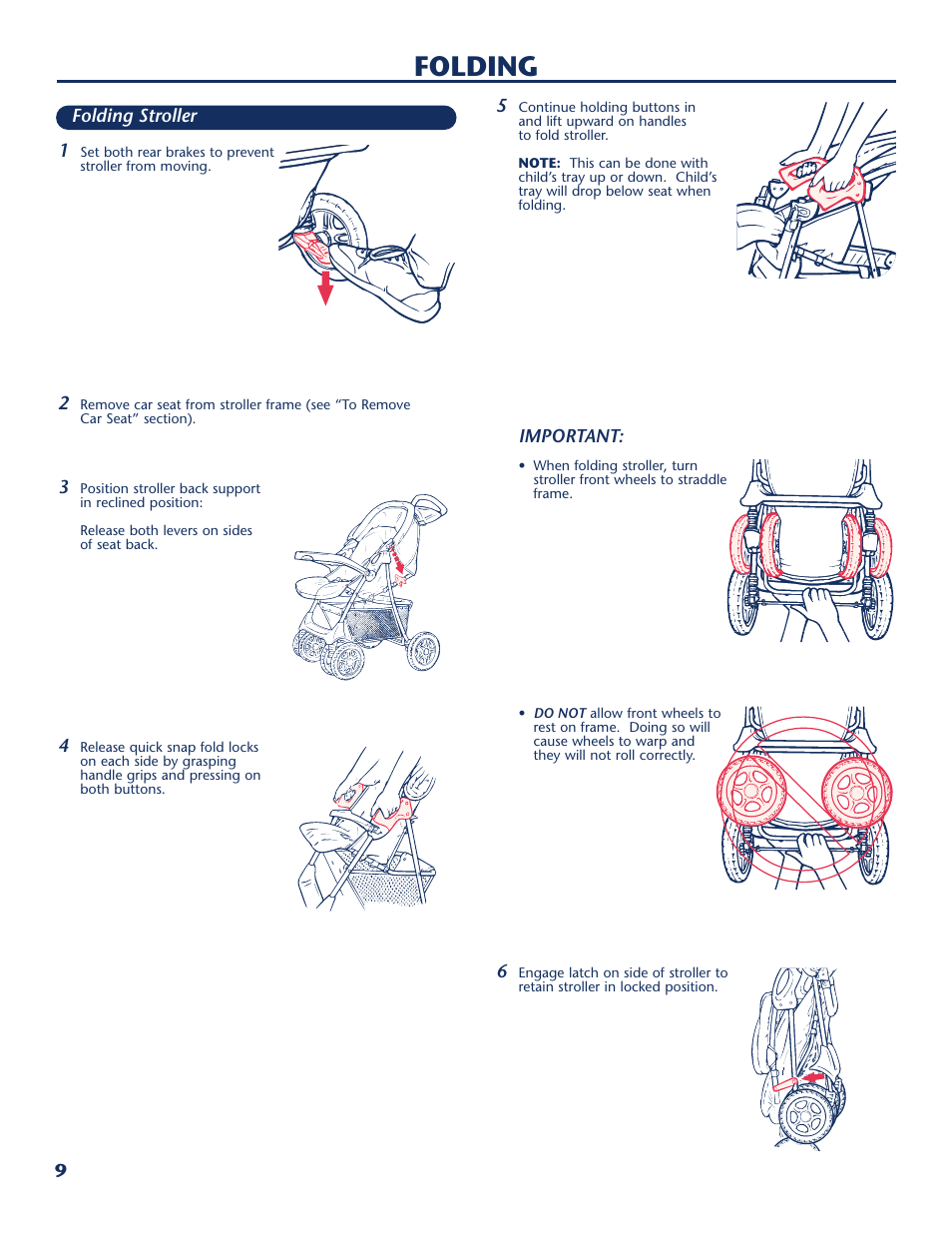 Folding | Century PM-1016AA User Manual | Page 10 / 40