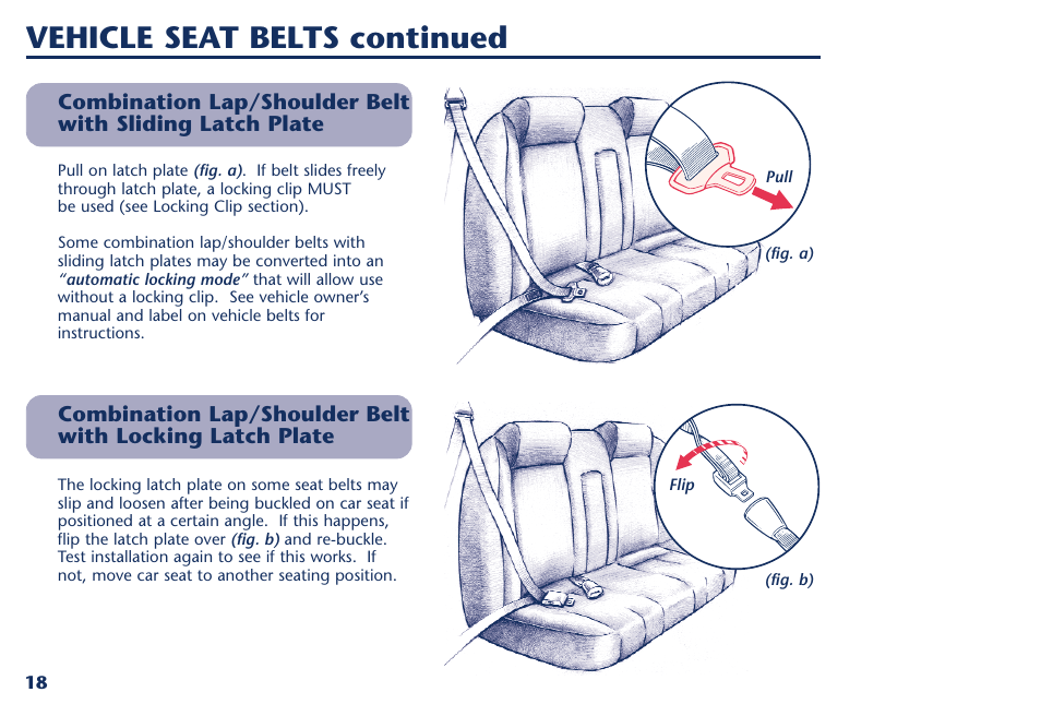 Vehicle seat belts continued | Century PM-1016AA User Manual | Page 36 / 40