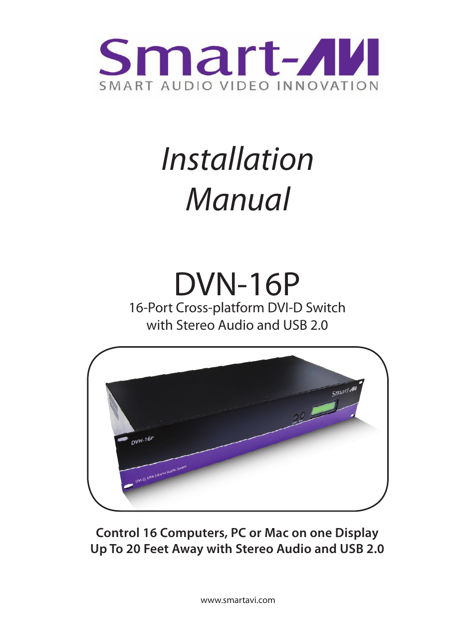 Smart Avi DVN-16P User Manual | 8 pages