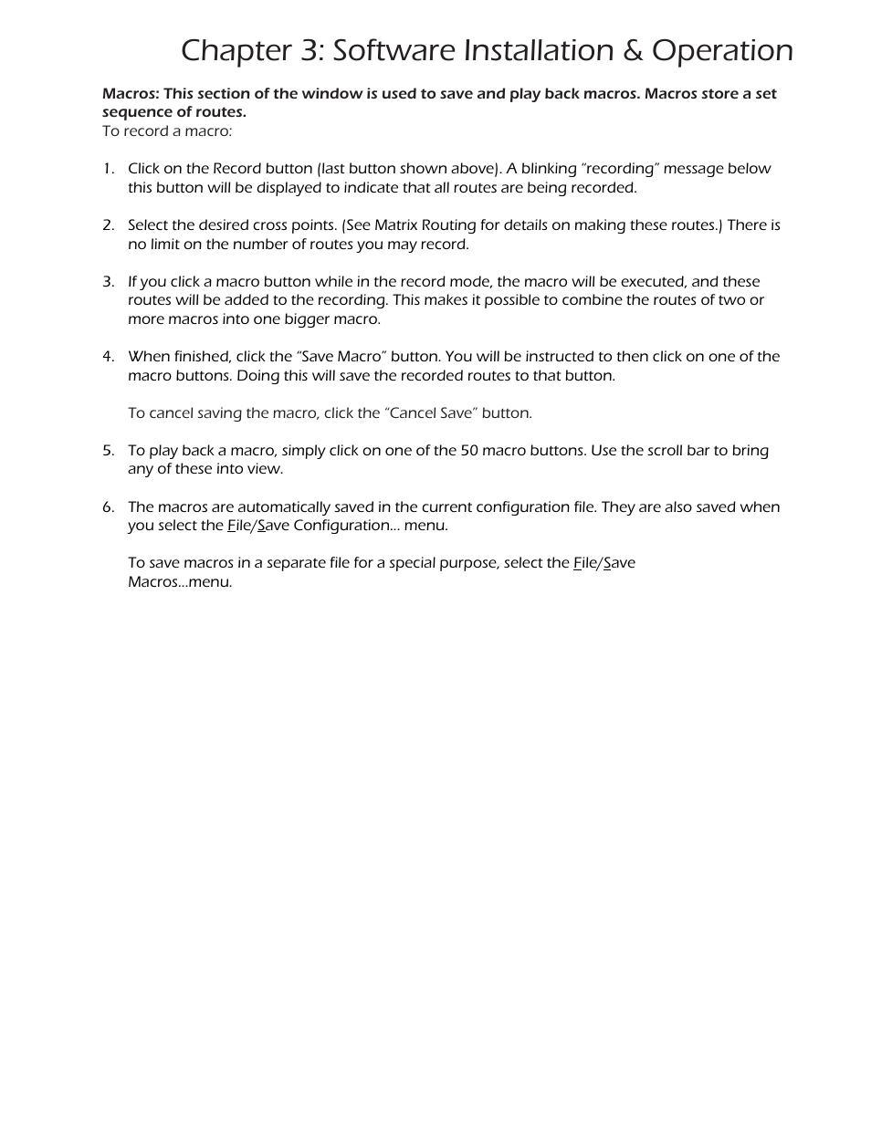 Chapter 3: software installation & operation | Smart Avi SuperMatrix User Manual | Page 19 / 27