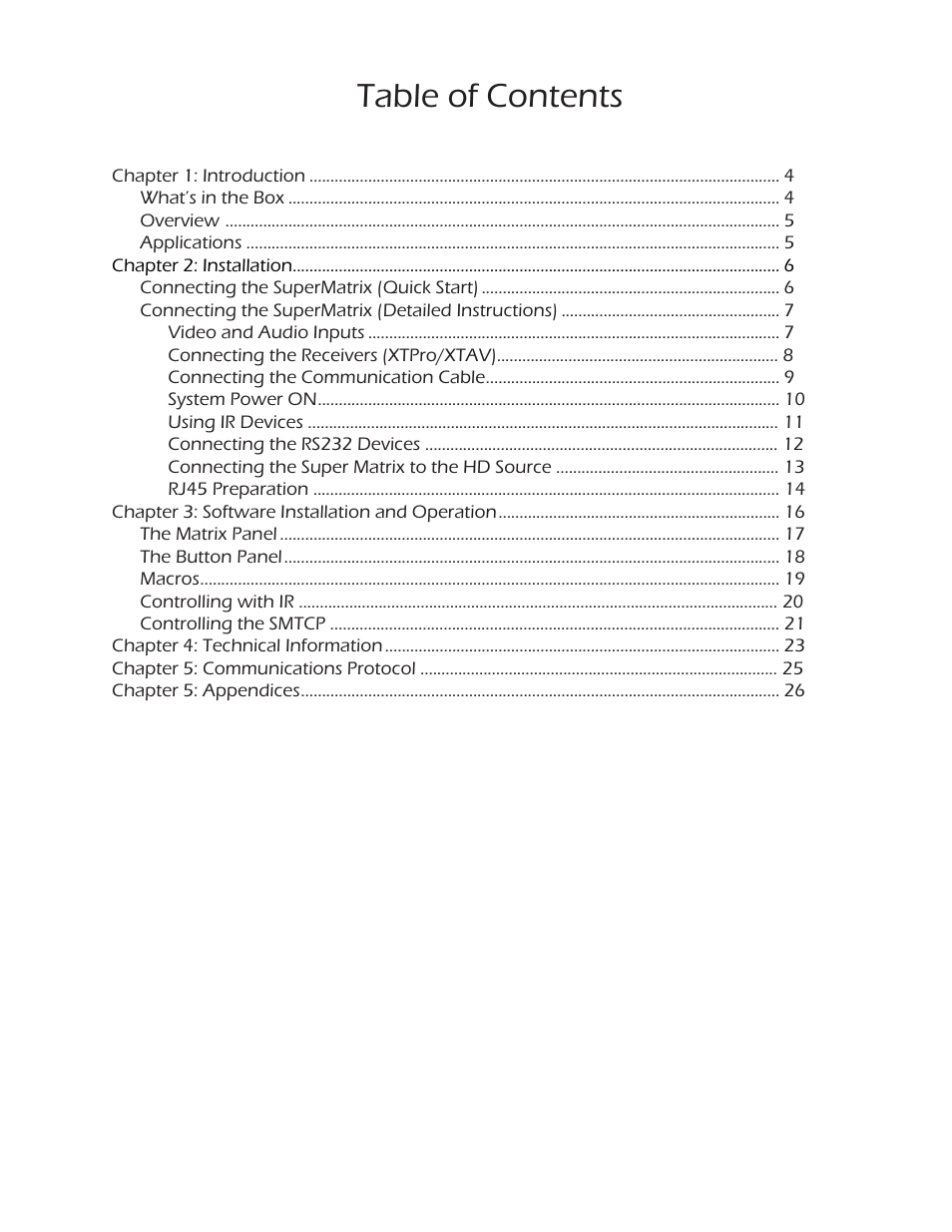 Smart Avi SuperMatrix User Manual | Page 3 / 27